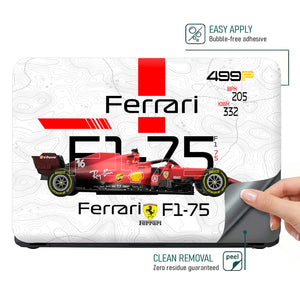 Scuderia Velocity Grid Laptop Skin - View 4