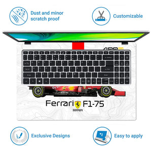 Scuderia Velocity Grid Laptop Skin - View 5
