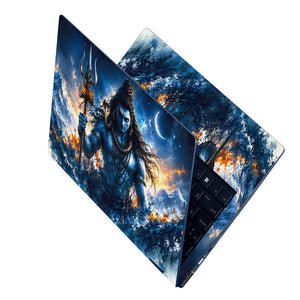 Shiva Himalaya Storm Night Laptop Skin - View 2