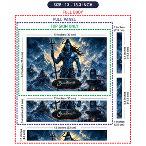 Shiva Om Namah Laptop Skin - View 6