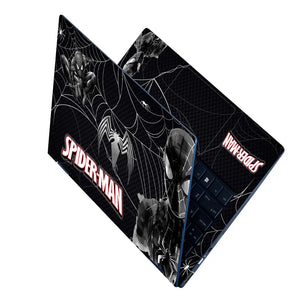 Spiderman Black Venom Web Laptop Skin - View 2