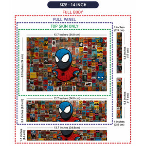 Spiderman Collage Laptop Skin - View 7