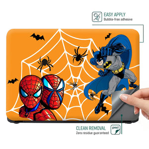 Spiderman vs Batman Web Laptop Skin - View 4