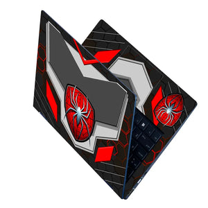 Spiderman Web Emblem Laptop Skin - View 2