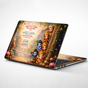 Spiritual Hindu Deities Quotes Garden Laptop Skin - View 1
