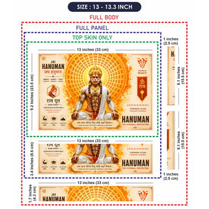 Spiritual Hindu Hanuman Eternal Protector Magazine Laptop Skin - View 6
