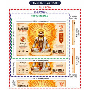 Spiritual Hindu Hanuman Eternal Protector Magazine Laptop Skin - View 8