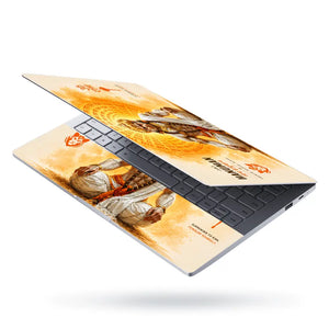 Spiritual Hindu Hanuman Jai Aura Meditation Laptop Skin - View 3