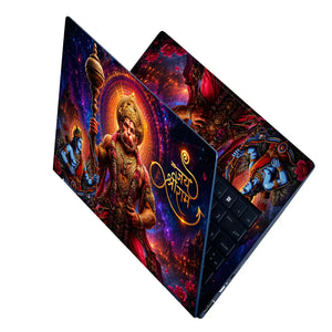 Spiritual Hindu Hanuman Jai Shree Ram Laptop Skin - View 2