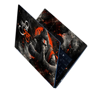 Spiritual Hindu Hanuman Jai Shree Ram Praying Laptop Skin - View 2