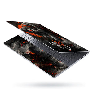 Spiritual Hindu Hanuman Jai Shree Ram Praying Laptop Skin - View 3