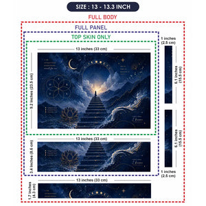 Spiritual Manifestation Moon Stairway Laptop Skin - View 6