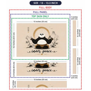 Spiritual Po Inner Peace Zen Laptop Skin - View 6