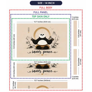 Spiritual Po Inner Peace Zen Laptop Skin - View 7