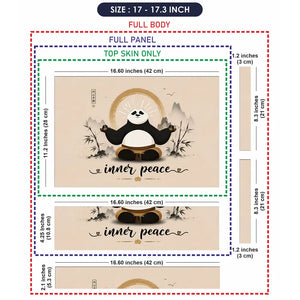 Spiritual Po Inner Peace Zen Laptop Skin - View 9