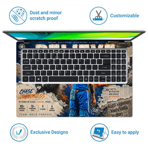 Sports Cricket Kohli Believe Laptop Skin - View 5