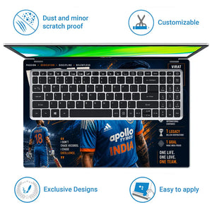 Sports Cricket Kohli Chase Excellence Laptop Skin - View 5