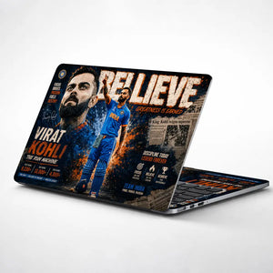 Sports Cricket Kohli Greatness Earned Laptop Skin - View 1