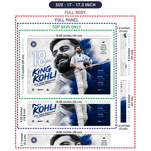 Sports Cricket Kohli King Kohli Laptop Skin - View 9