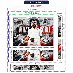 Sports Cricket Kohli Test Roar Laptop Skin - View 7