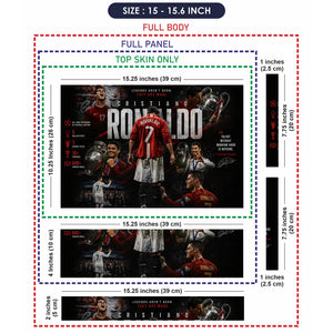 Sports Football Ronaldo Legacy Trophies Laptop Skin - View 8