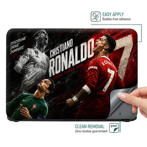Sports Football Ronaldo Legend Leader Laptop Skin - View 4