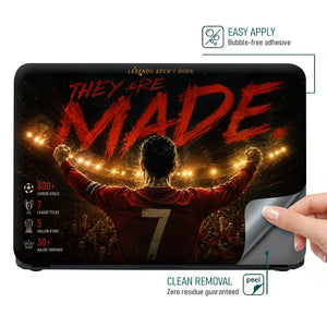 Sports Football Ronaldo They Are Made Laptop Skin - View 4