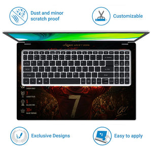 Sports Football Ronaldo They Are Made Laptop Skin - View 5