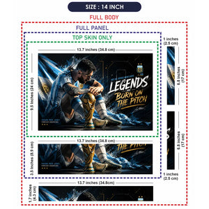 Sports Messi World Cup Argentina Laptop Skin - View 7