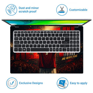 Sports Ronaldo Red Devil Jersey 7 Laptop Skin - View 5