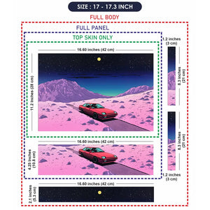 Starry Desert Adventure On Classic Car Laptop Skin - View 9