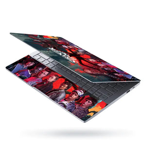 Stranger Things Dark Retro Poster Laptop Skin - View 3