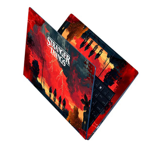 Stranger Things Retro Adventure Scene Laptop Skin - View 2
