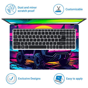 Sunset Skyline Cruise Laptop Skin - View 5