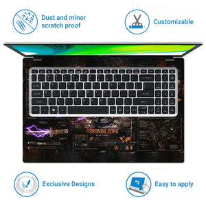 Survival Theme With Roronoa Zoro Laptop Skin - View 5