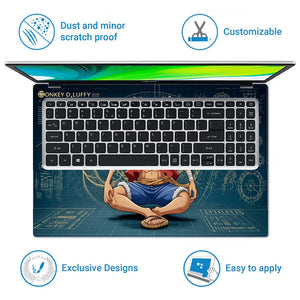 Tech-inspired Anime Pirate Character Laptop Skin - View 5
