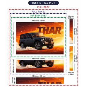 Thar Jeep Off-Road Laptop Skin - View 6