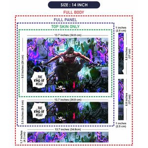 The King of Hell Laptop Skin - View 7