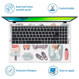 Time to Travel Girl Camera Laptop Skin - View 5