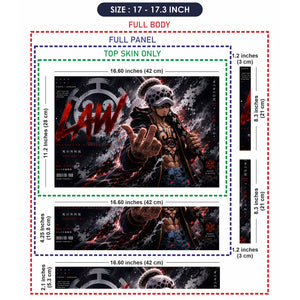 Trafalgar Law Death Fingers Laptop Skin - View 9