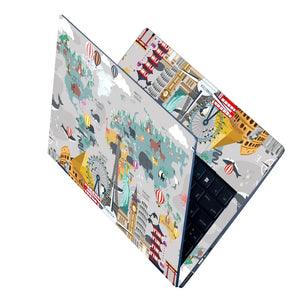 Travel Around the World Laptop Skin - View 2