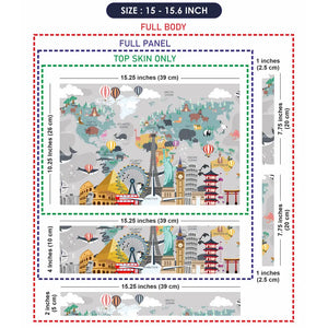 Travel Around the World Laptop Skin - View 8