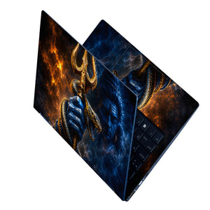 Trident Cobra Shiva Blue Fire Laptop Skin - View 2
