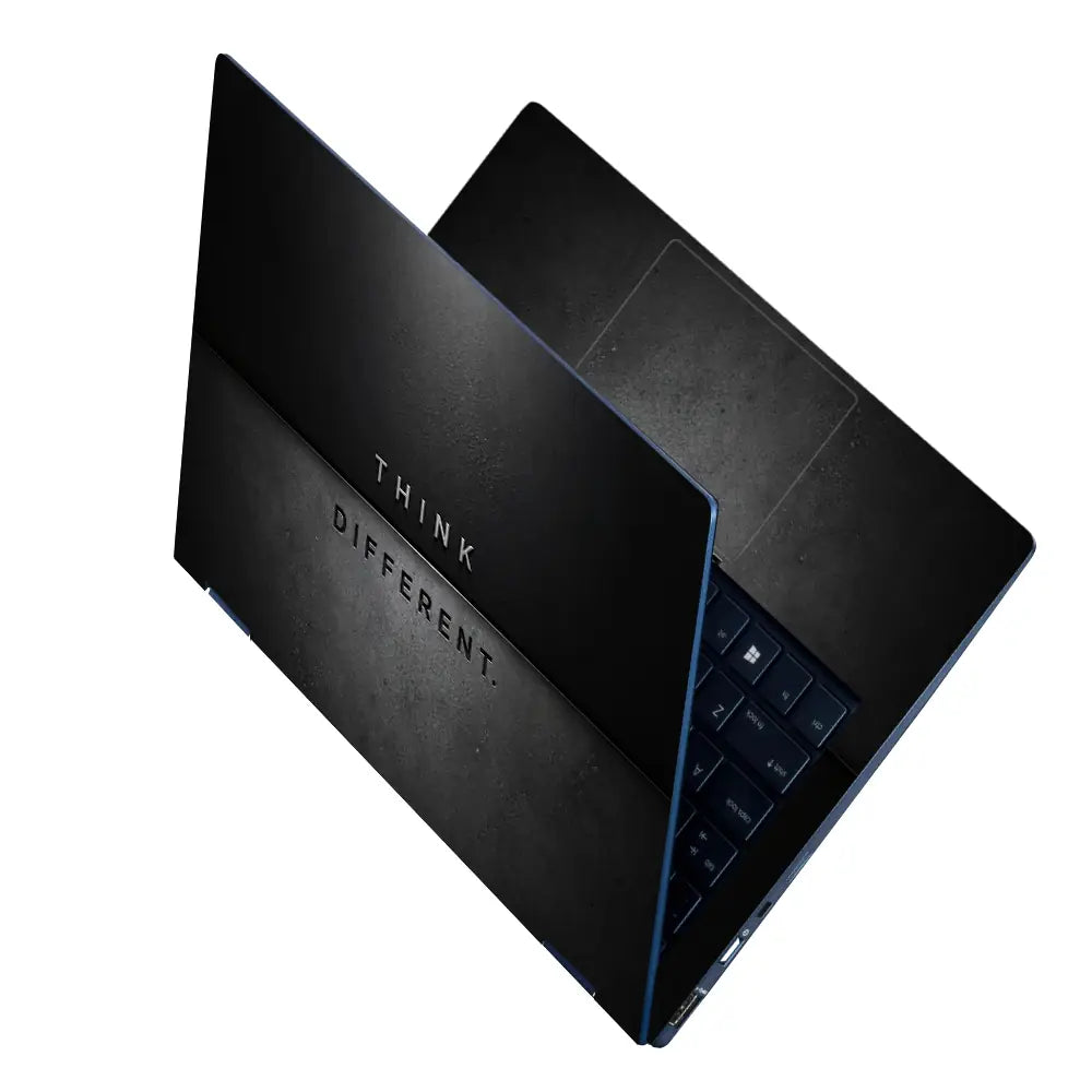 Typography Think Different Dark Minimal Laptop Skin - View 2