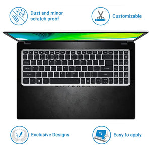 Typography Think Different Dark Minimal Laptop Skin - View 5