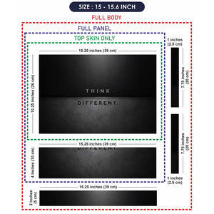 Typography Think Different Dark Minimal Laptop Skin - View 8