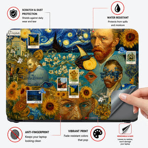 Van Gogh Loving Vincent Art Laptop Skin - View 4