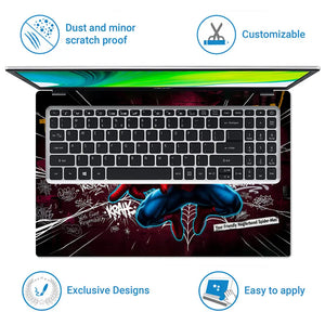 Vibrant Superhero Graffiti Style Art Laptop Skin - View 5