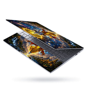 Vishnu Krishna Cosmic Sudarshan Chakra Laptop Skin - View 3