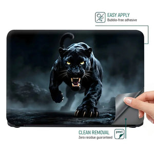 Wildlife Black Panther Dark Charge Laptop Skin - View 4